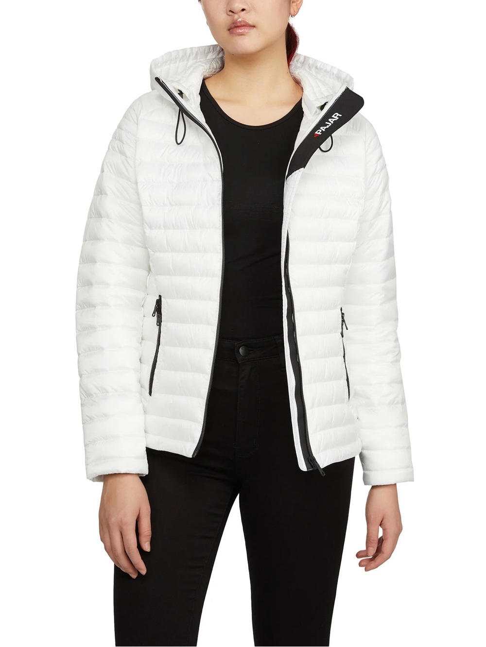 Pajar Canada Aurora Quilted Lightweight Puffer Jacket Packable White sz L